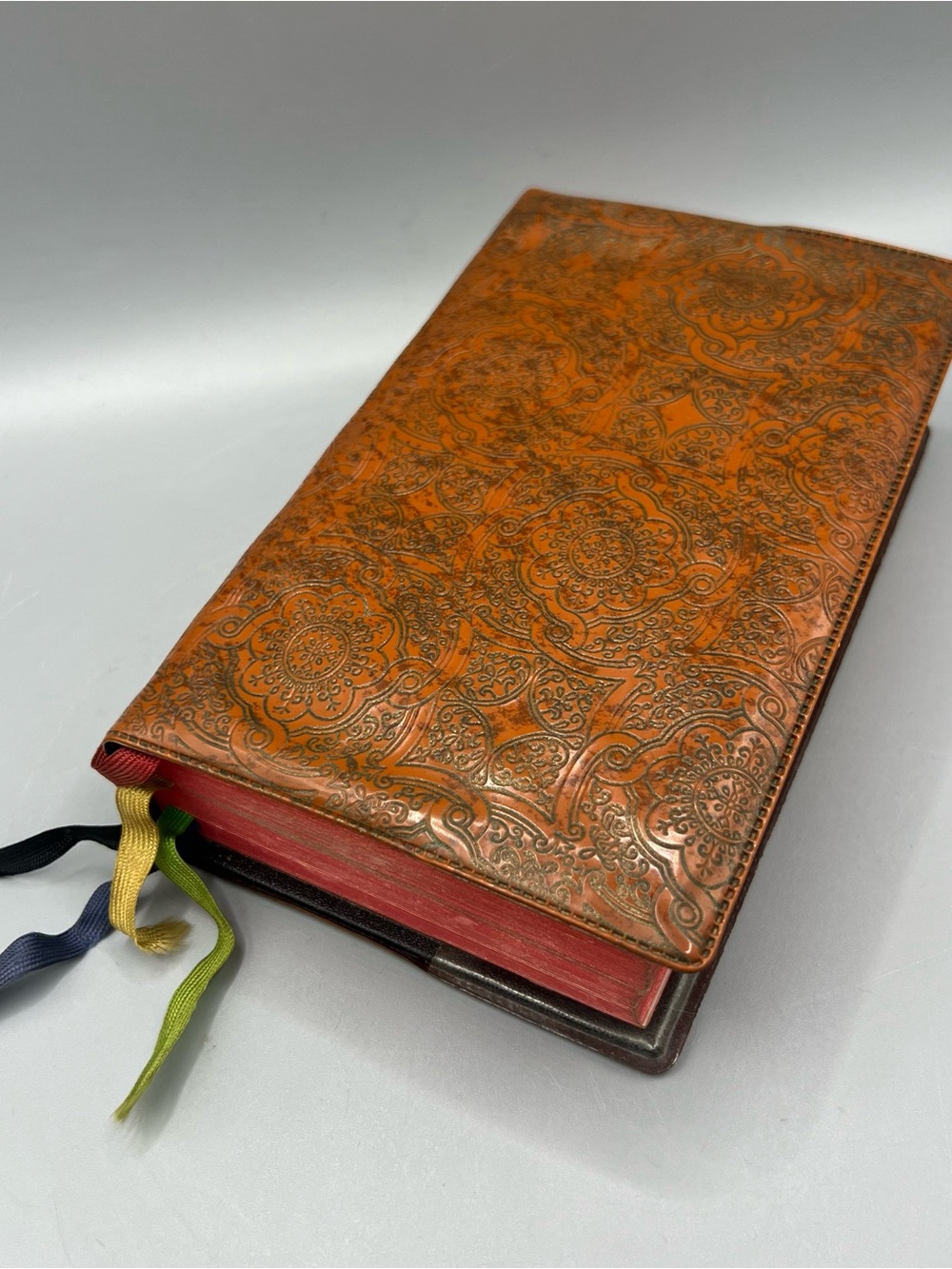 Saint Joseph Daily Missal Confraternity Version Catholic Red Orange Leather